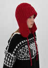 Cooltin Knit Ribbed Earflap Beanie (30% Alpaca)