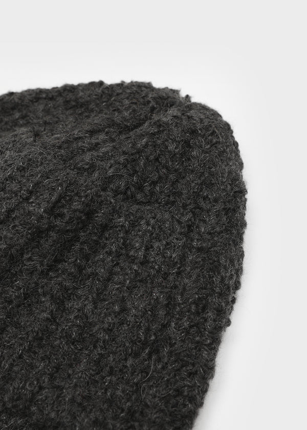 Cooltin Knit Ribbed Earflap Beanie (30% Alpaca)