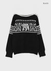 Kracha Nordic Boat-Neck Wool Knit
