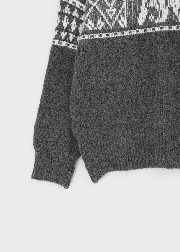 Kracha Nordic Boat-Neck Wool Knit