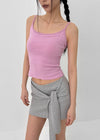 Harion Semi-crop Fleece Sleeveless (Built-in Cap)