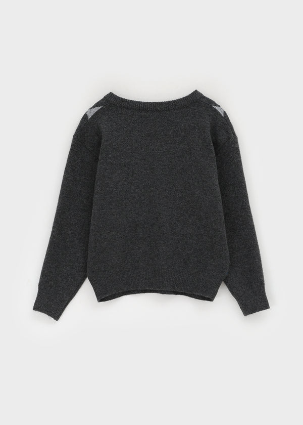 Vintrill Argyle V-Neck Knit