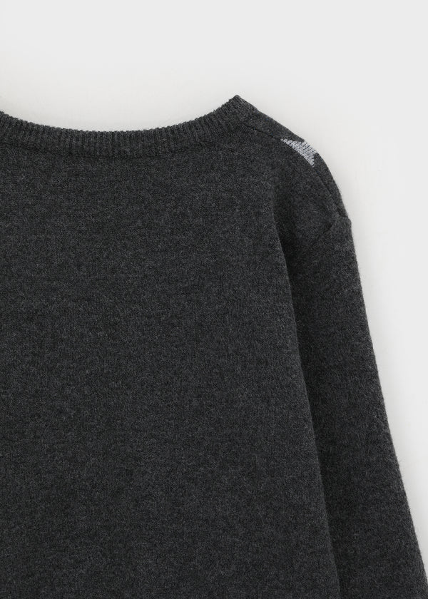 Vintrill Argyle V-Neck Knit