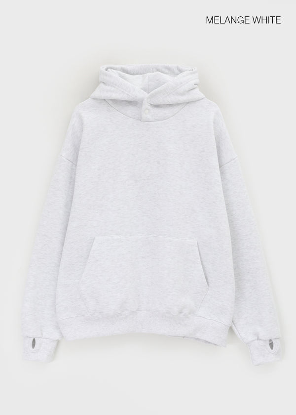 (UNISEX) Hettu Fleece Button Hoodie