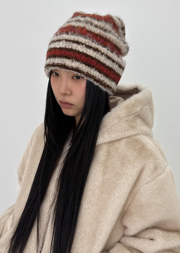 Literal Stripe Knit Beanie
