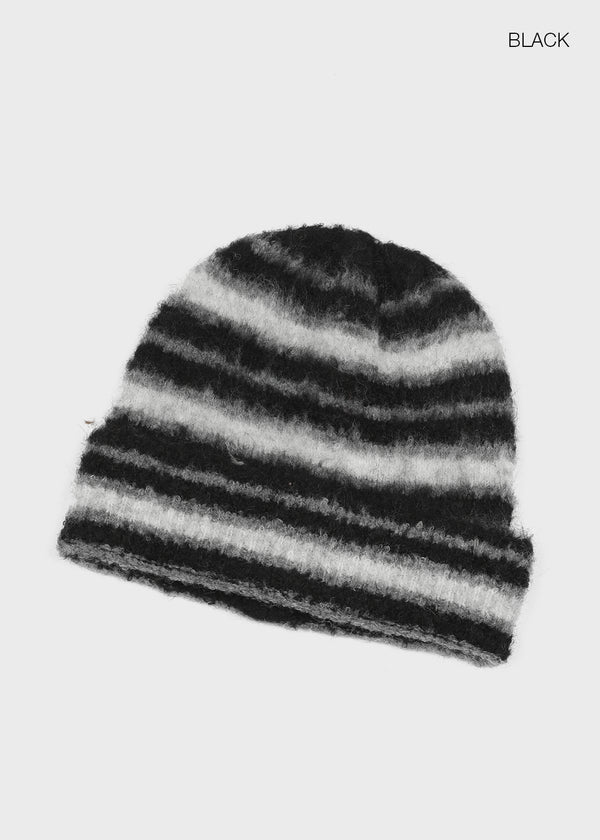 Literal Stripe Knit Beanie
