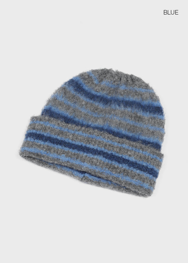 Literal Stripe Knit Beanie