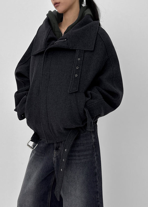 Sitf High Neck Buckle Quilted Jumper (2 Oz)