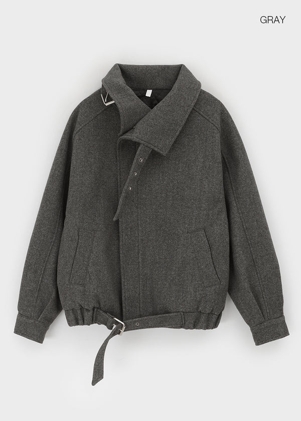 Sitf High Neck Buckle Quilted Jumper (2 Oz)