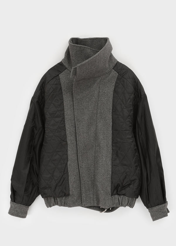 Sitf High Neck Buckle Quilted Jumper (2 Oz)