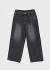 Takuta Washed Wide Fleece Denim Pants