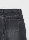 Takuta Washed Wide Fleece Denim Pants