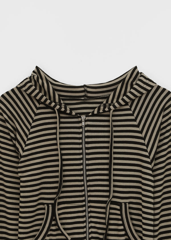 Tooltul Stripe Hooded Zip-up