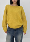 Weboying Boat Neck Wool Knit