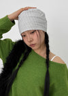 Kaiseng Striped Turban Beanie