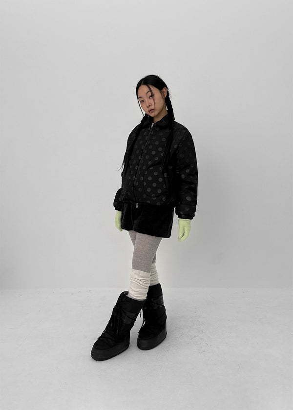 Chicoco Dot Two-way Bomber Jacket (3 Oz)