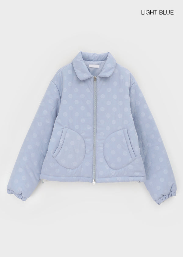 Chicoco Dot Two-way Bomber Jacket (3 Oz)