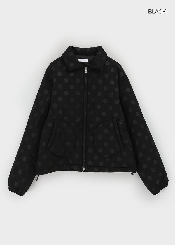 Chicoco Dot Two-way Bomber Jacket (3 Oz)