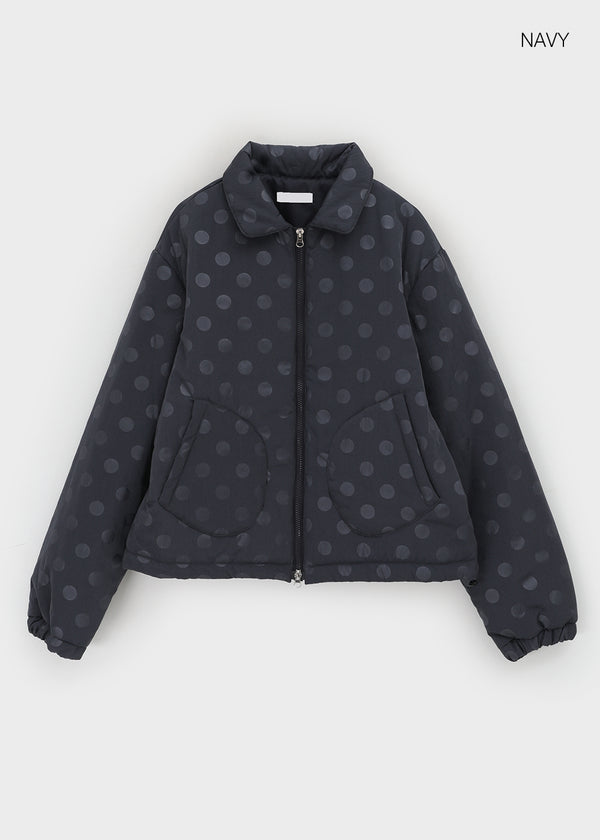 Chicoco Dot Two-way Bomber Jacket (3 Oz)