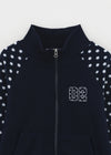 Sove Dot Numbering Fleece Zip-up (Set Available)