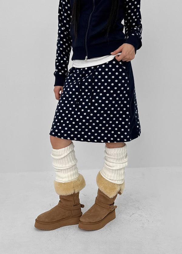 Sove Fleece Banding Midi Skirt (Set Available)