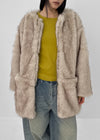 Muku Overfit Half Fur Jacket (Set Available)