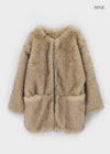 Muku Overfit Half Fur Jacket (Set Available)