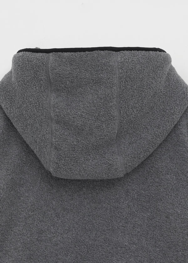 (UNISEX) Meville Warmer Fleece Two-way Hooded Zip-up