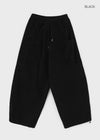 (UNISEX) Wicket Cut Balloon Fleece Wide Banding Pants