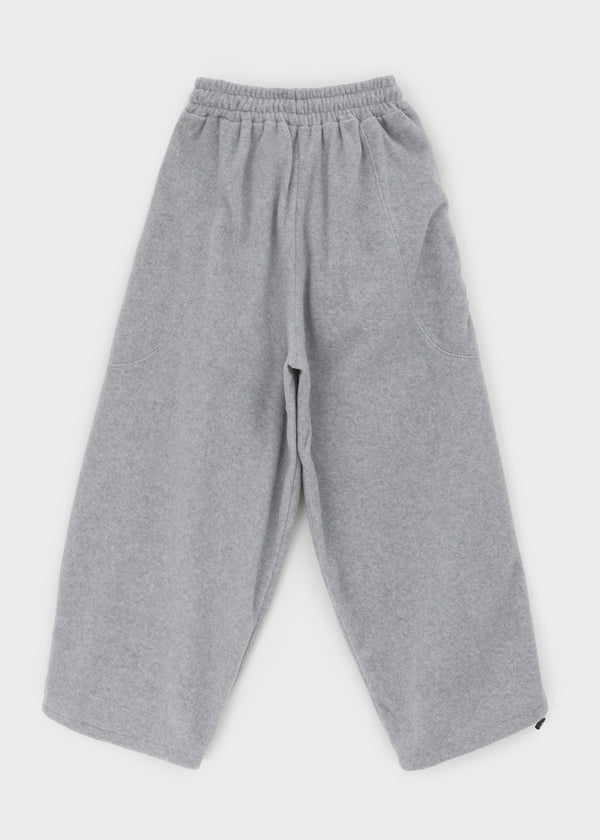 (UNISEX) Wicket Cut Balloon Fleece Wide Banding Pants