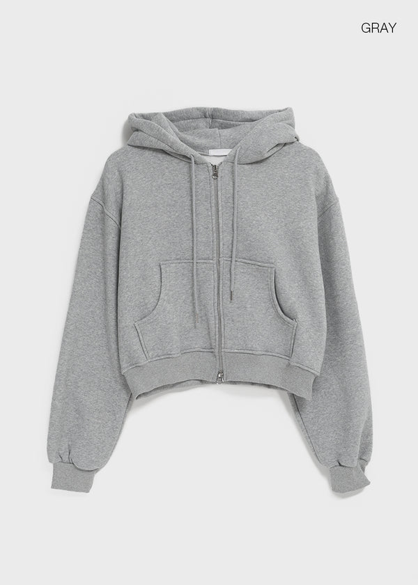 Selang Two Way Sheep Fleece Hooded Zip Up