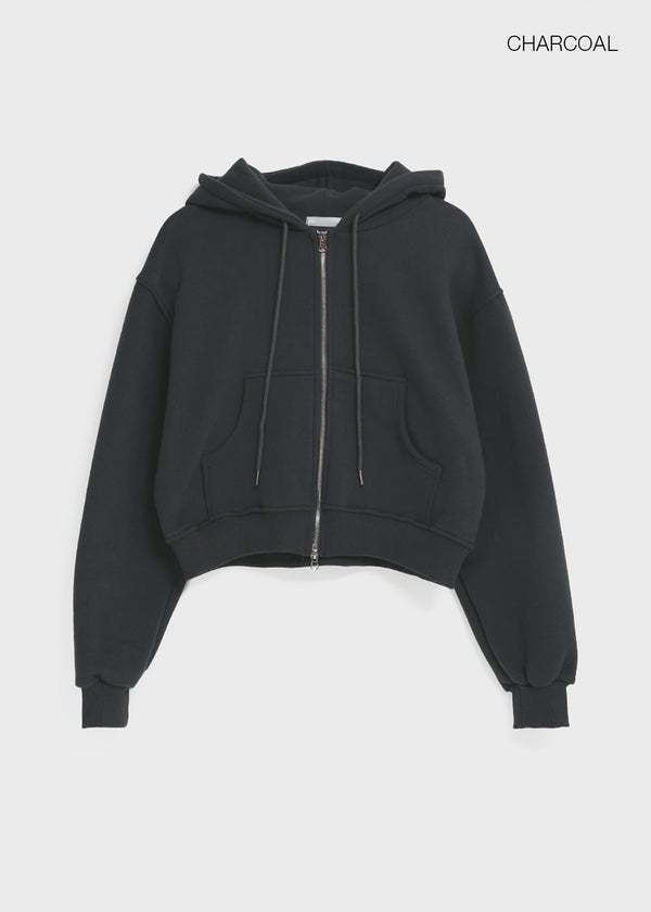 Selang Two Way Sheep Fleece Hooded Zip Up
