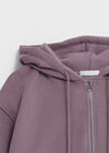 Selang Two Way Sheep Fleece Hooded Zip Up