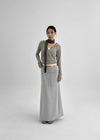 Noser Woolen Fleece Long Skirt
