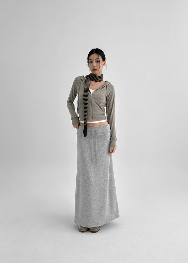 Noser Woolen Fleece Long Skirt