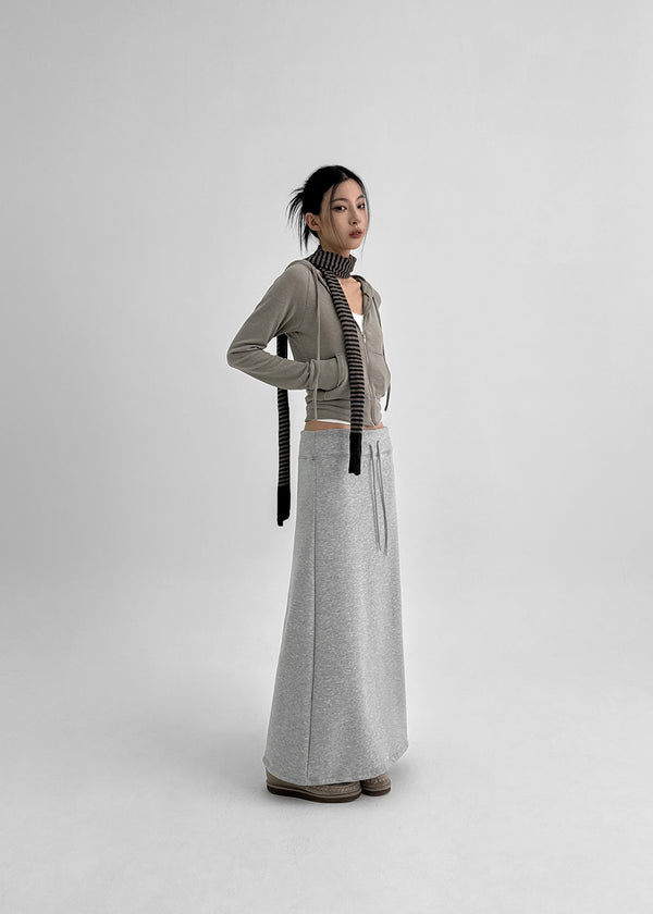 Noser Woolen Fleece Long Skirt