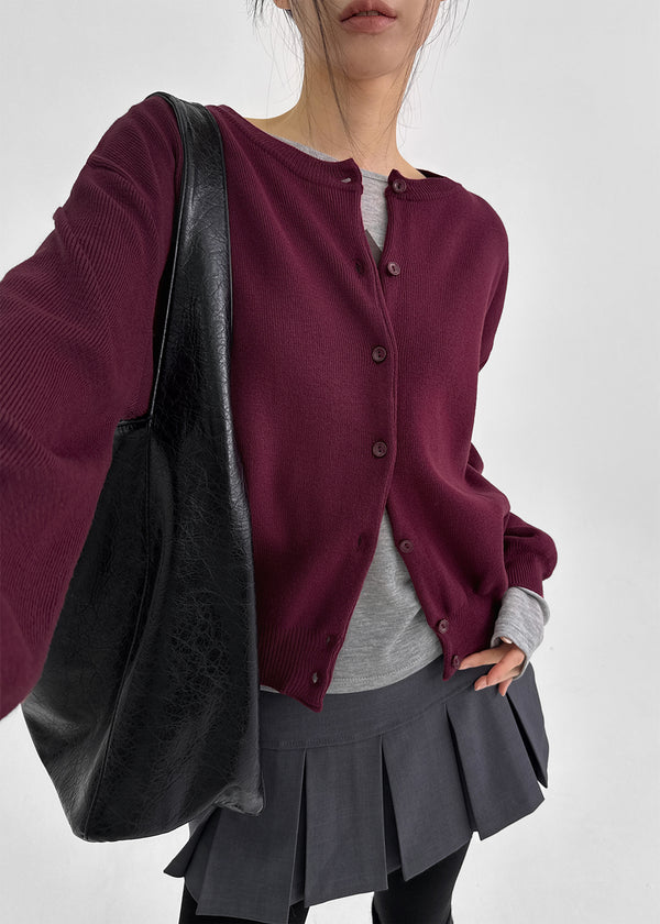 Nevict Round Knit Cardigan