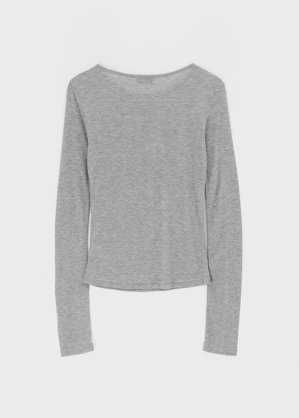 Jervic Argyle Tencel Long Sleeve T-shirt