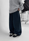 (UNISEX) Pondin Banding Fleece Wide Jogger Pants