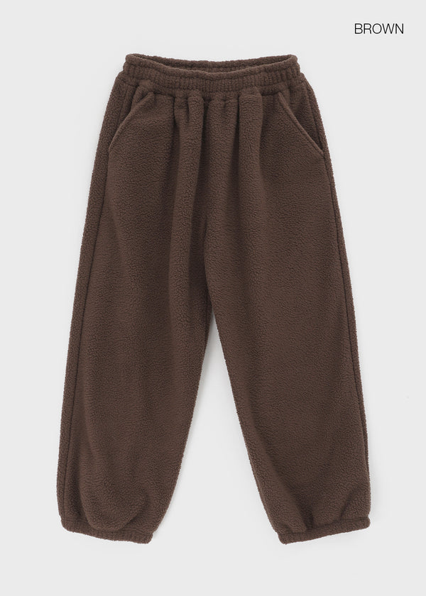 (UNISEX) Pondin Banding Fleece Wide Jogger Pants