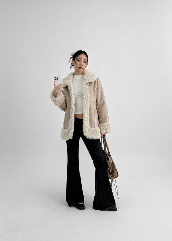 Recul Low-waist Bootcut Non-fade Denim Pants