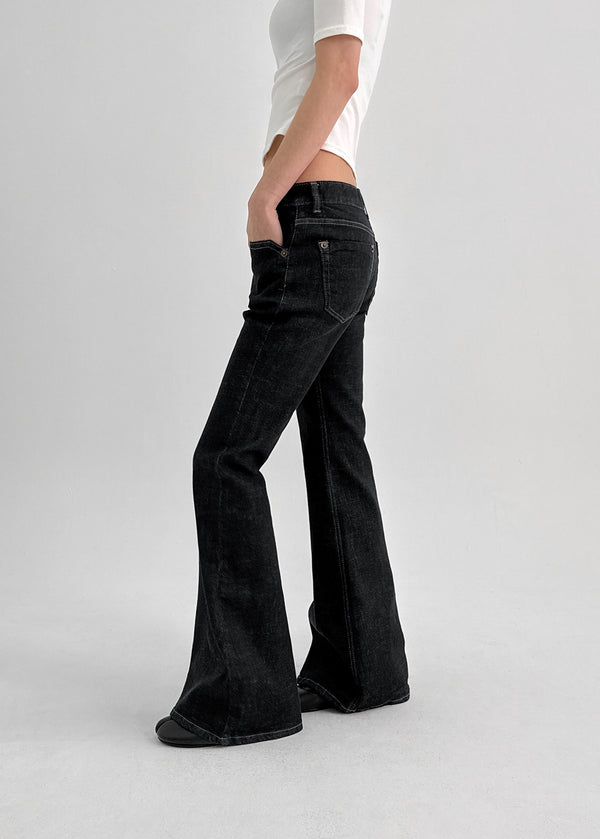 Recul Low-waist Bootcut Non-fade Denim Pants