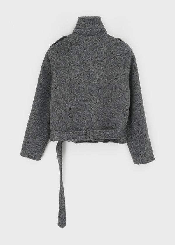 Lesoti Quilted Double Short Coat (Belt Set)