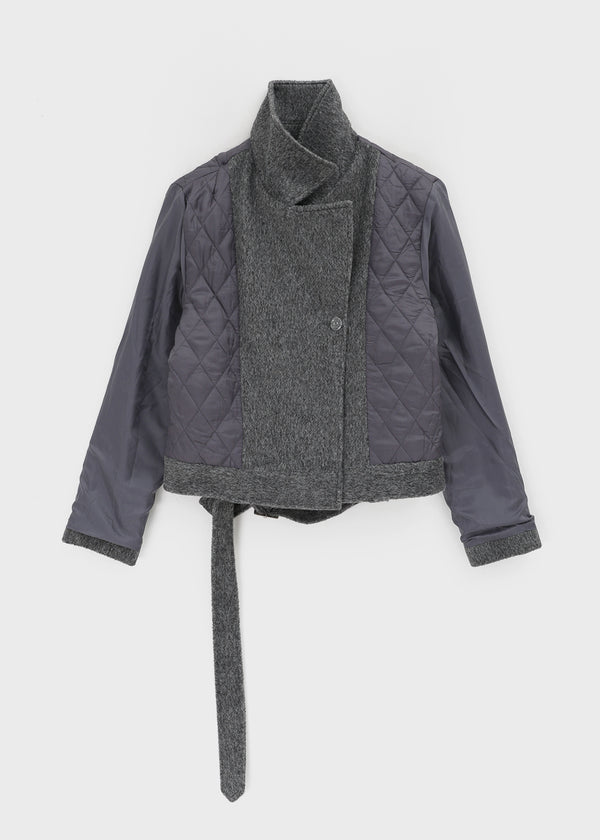 Lesoti Quilted Double Short Coat (Belt Set)