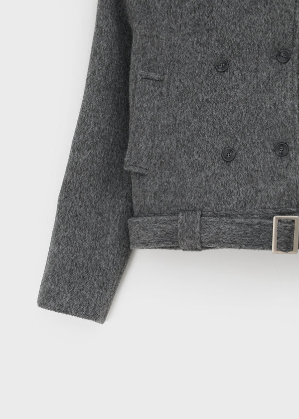 Lesoti Quilted Double Short Coat (Belt Set)