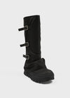 Serno Folding Buckle Leather Long Boots