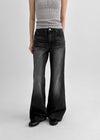Nokel Fleece Bootcut Wide Denim Pants