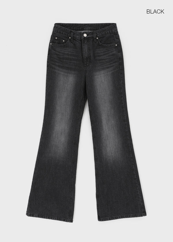 Nokel Fleece Bootcut Wide Denim Pants