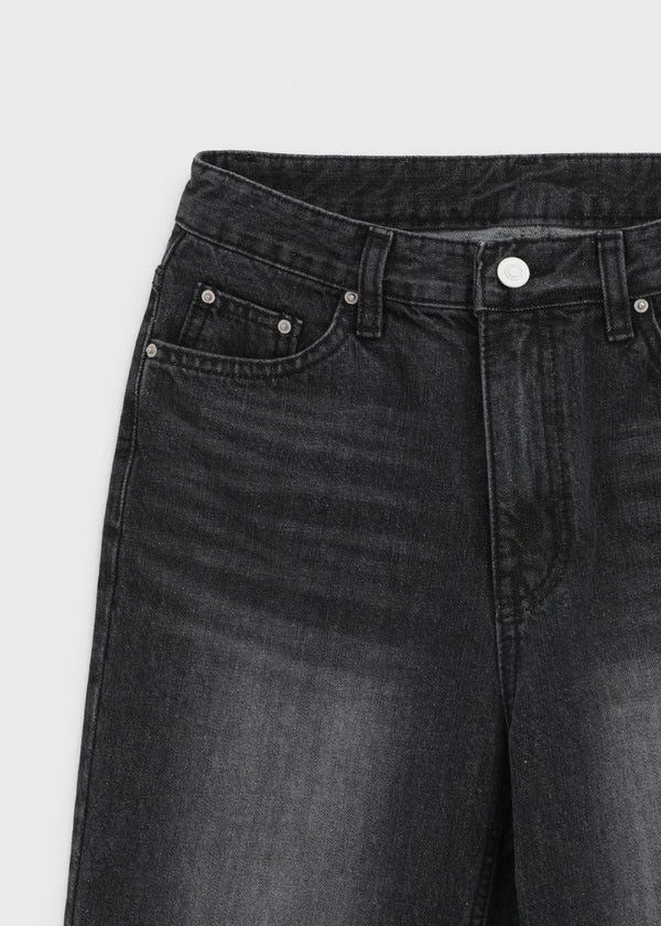 Nokel Fleece Bootcut Wide Denim Pants