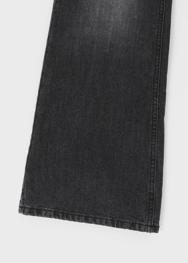 Nokel Fleece Bootcut Wide Denim Pants